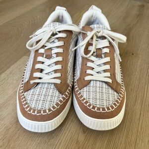 Dolce Vita Sneakers - Brown Multi Woven; never worn